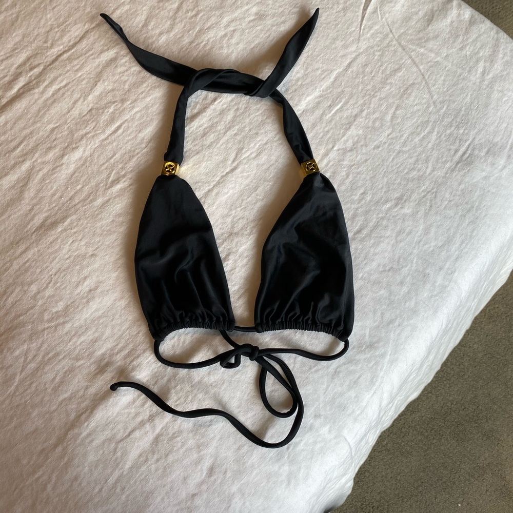 VIX black size small bikini top
